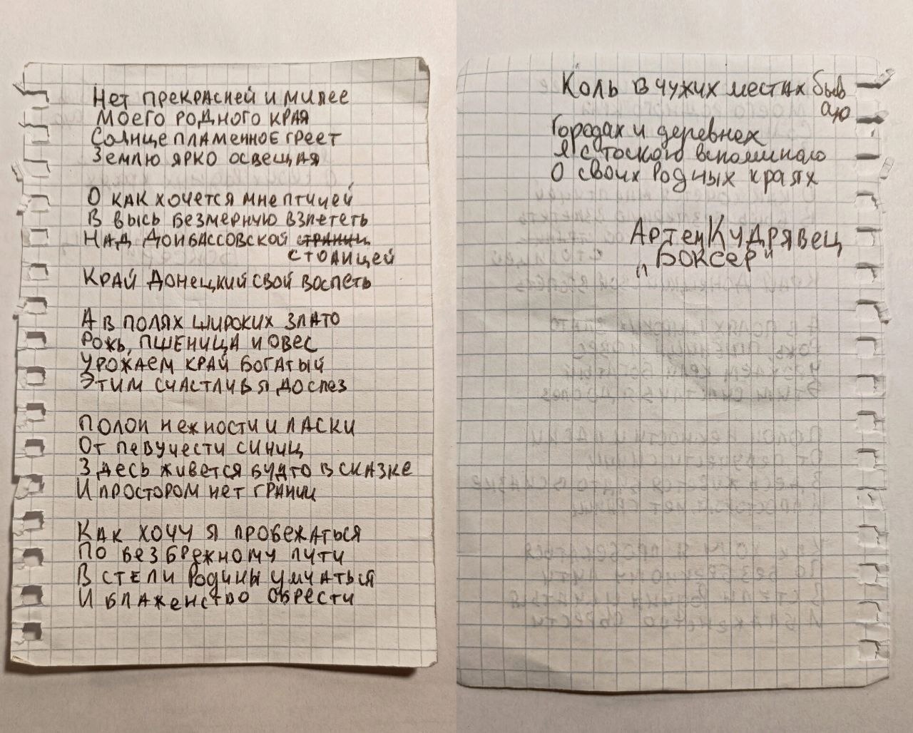 Стихи бойца
